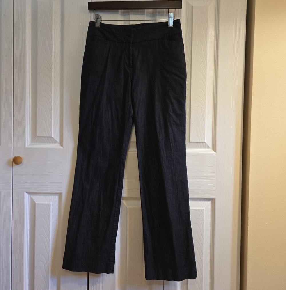 LOFT Black Straight-Leg Jeans